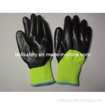 13 Gague Nylon Black Nitrile 3/4 Coatedglove (BLG6008)